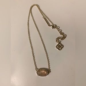 Elisa Kendra Scott Necklace | Rose Quartz | Never Worn Pendant Necklace Pink
